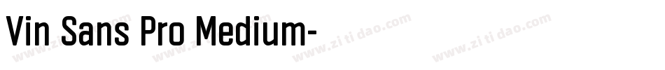 Vin Sans Pro Medium字体转换